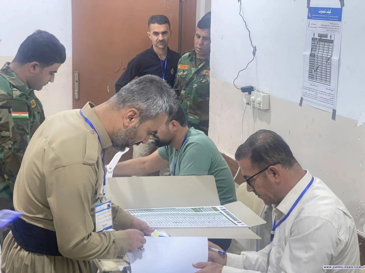 نسبة المشاركة نصف اليومية في محافظات إقليم كوردستان